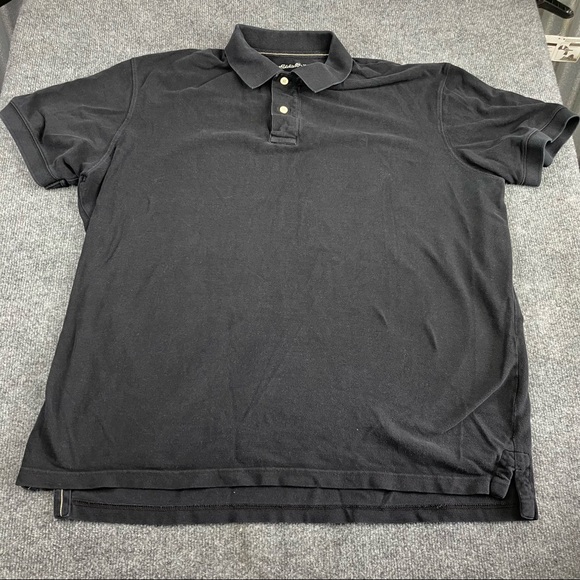 Eddie Bauer Black Polo size Xl Tall - Picture 1 of 6